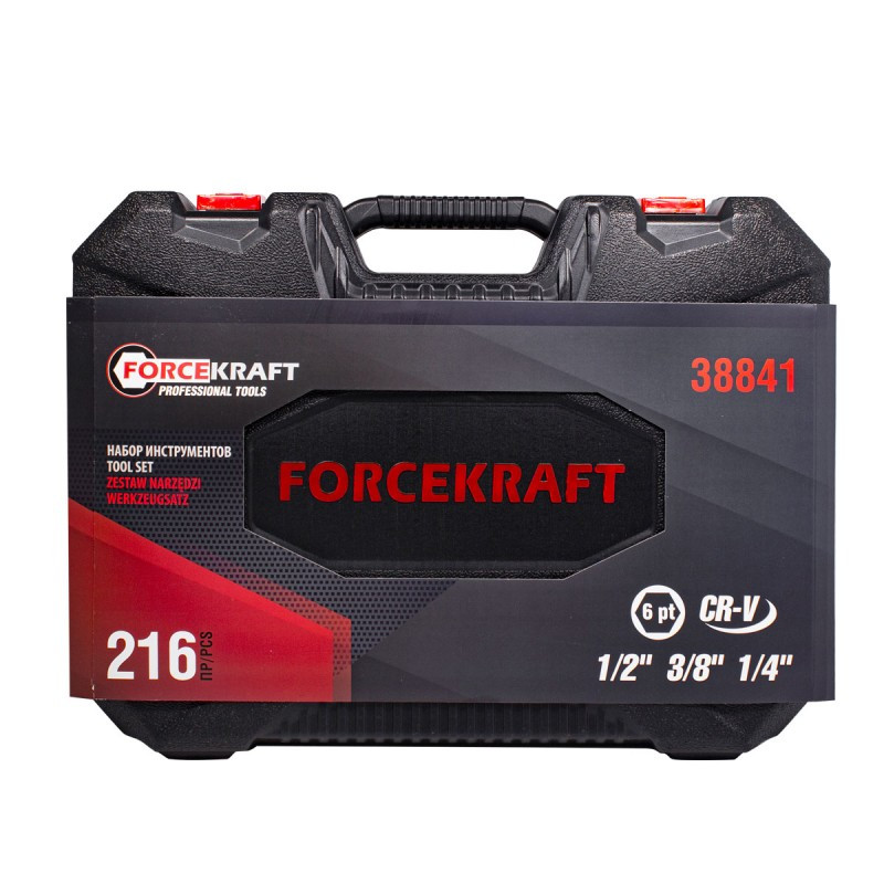 Набор инструмента FORCEKRAFT FK-38841 (216 предметов) - фото 3 - id-p127759746