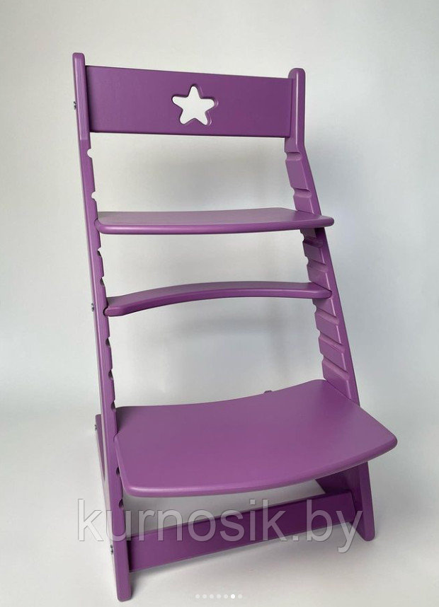 Растущий регулируемый школьный стул Ростик Rostik Фиолетовый СП1 - фото 1 - id-p125556160