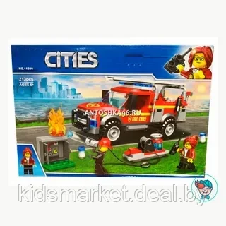 Конструктор CITIES 11390 "Грузовик начальника пожарной охраны", 213 деталей, (Аналог LEGO City 60231) - фото 1 - id-p200679941