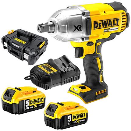 Гайковерт аккумуляторный бесщеточный DeWalt DCF899P2 (950 Нм, 2 АКБ 5 А/ч, кейс T-Stak), фото 2