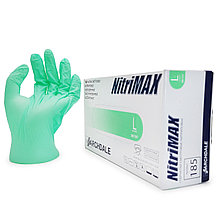 Nitrimax, Перчатки нитриловые зеленые Размер: L (50 пар) 100шт