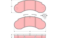 FDB 941 GDB950 142 10=571521B=FDB752 !колодки дисковые п.\ MB 601/602/631 2.3-3.0D 77-96