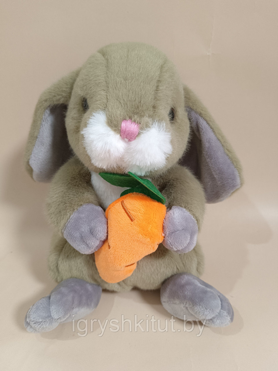 Мягкая игрушка Зайка с морковкой в лапках, 20 см - фото 2 - id-p200569542
