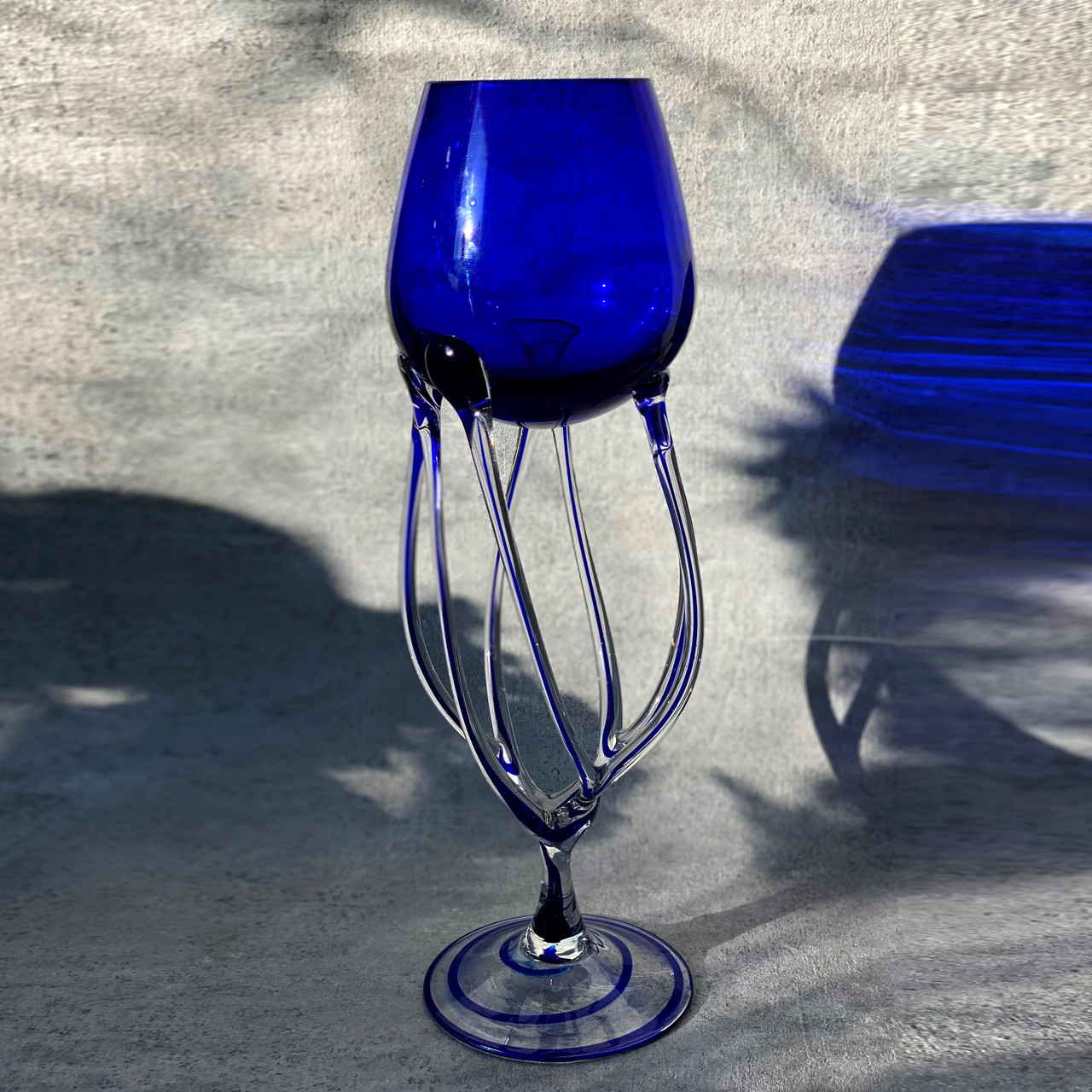 Ваза -подсвечник Makora deep blue, фото 1