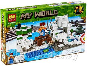 Конструктор 10960 My World Maincraft Зимняя рыбалка, 215 деталей