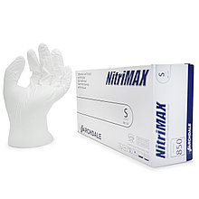 Nitrimax, Перчатки нитриловые белые Размер: S (50 пар) 100шт