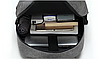 Стильный рюкзак "Joy start" 3в1 с USB и отделением для ноутбука до 17". Серый, фото 7