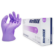 Nitrimax, Перчатки нитриловые сиреневые Размер: M (50 пар) 100шт