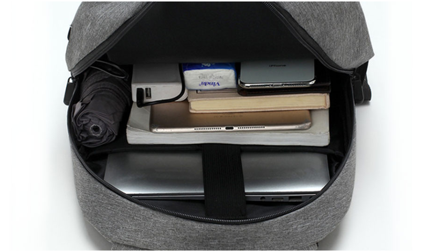 Стильный рюкзак "Joy start" 3в1 с USB и отделением для ноутбука до 17". Черный - фото 8 - id-p200703945