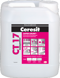 Ceresit/СТ 17/ Грунтовка бесцветная /концентрат/, 1л