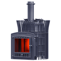 Печь для бани AVANGARD ЗК 30 (П2) Ураган в сетке Тюльпан