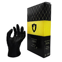 Safe&Care, Перчатки нитриловые черные Размер: S (50 пар) 100шт