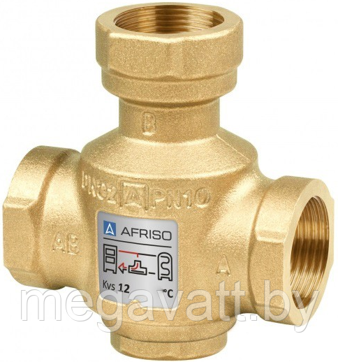 Термостатический клапан Afriso ATV 334 1" (50°C) (16 334 10) - фото 1 - id-p200706587