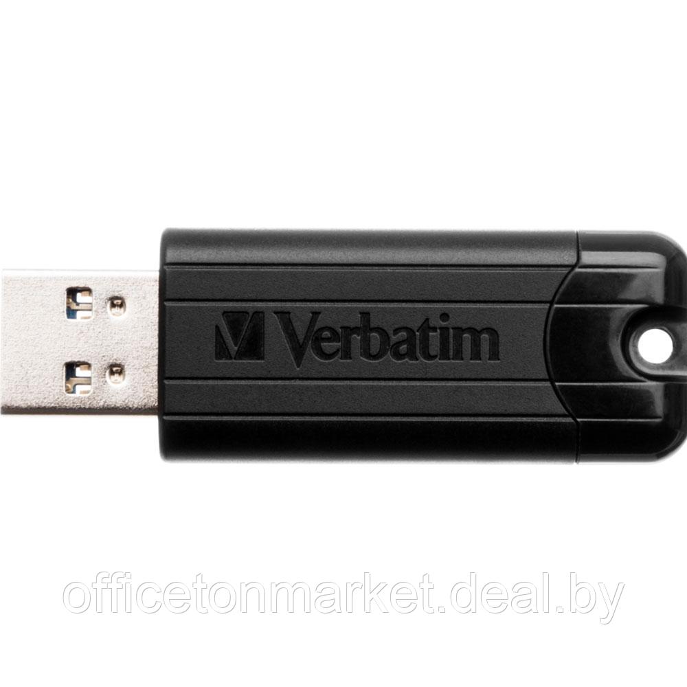 Карта памяти USB Flash 3.2 256 Gb "PinStripe Store 'n' Go", пластик, черный - фото 3 - id-p200706672