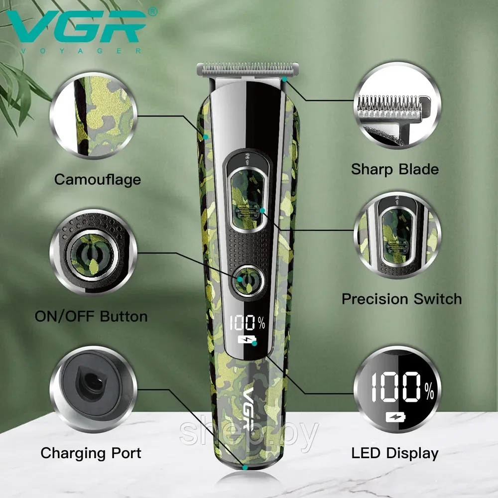 Триммер VGR V-102 для стрижки волос,бороды и усов - фото 1 - id-p200707383