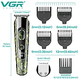 Триммер VGR V-102 для стрижки волос,бороды и усов, фото 9