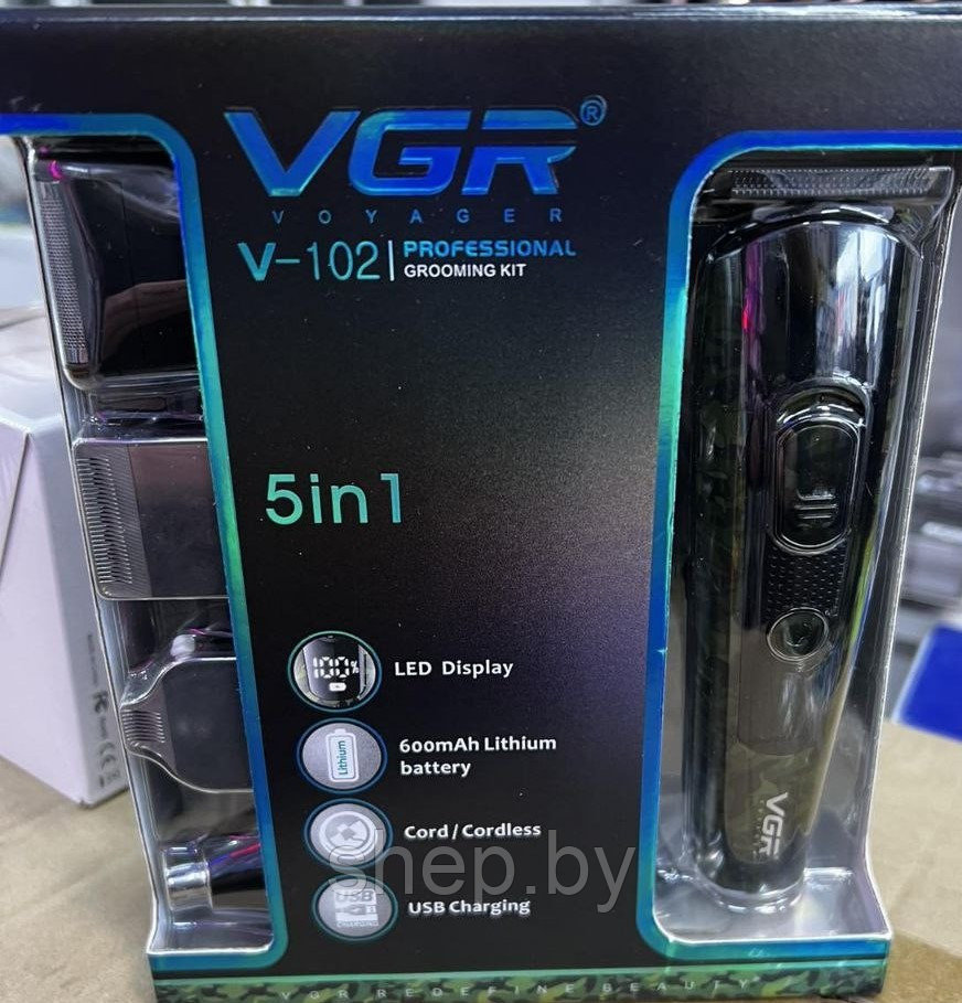 Триммер VGR V-102 для стрижки волос,бороды и усов - фото 10 - id-p200707383