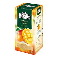 Чай "Ahmad Tea Mango Magic", 25 пакетиков x1.5 гр, черный, с ароматом манго