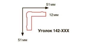 Уголок Frame miga 142-1 дюрополимерный - фото 2 - id-p985305