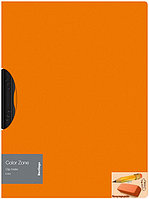 Папка с пластиковым клипом Berlingo Color Zone, А4, 450 мкм., оранжевая