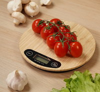 Электронные бамбуковые кухонные весы Electronic Kitchen Scale (до 5 кг)