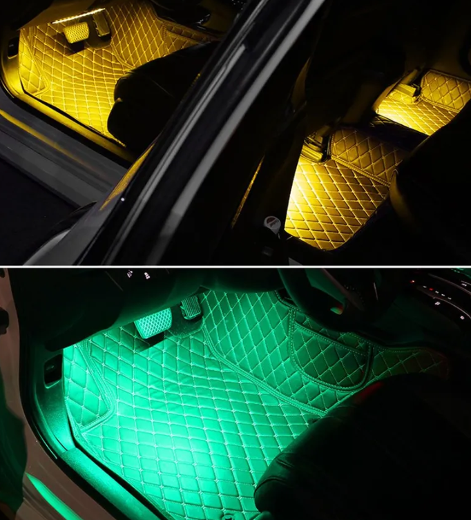 Универсальная светодиодная RGB led подсветка салонасконтроллером идатчикоммузыкидля автомобиляAutomobile - фото 10 - id-p200721670