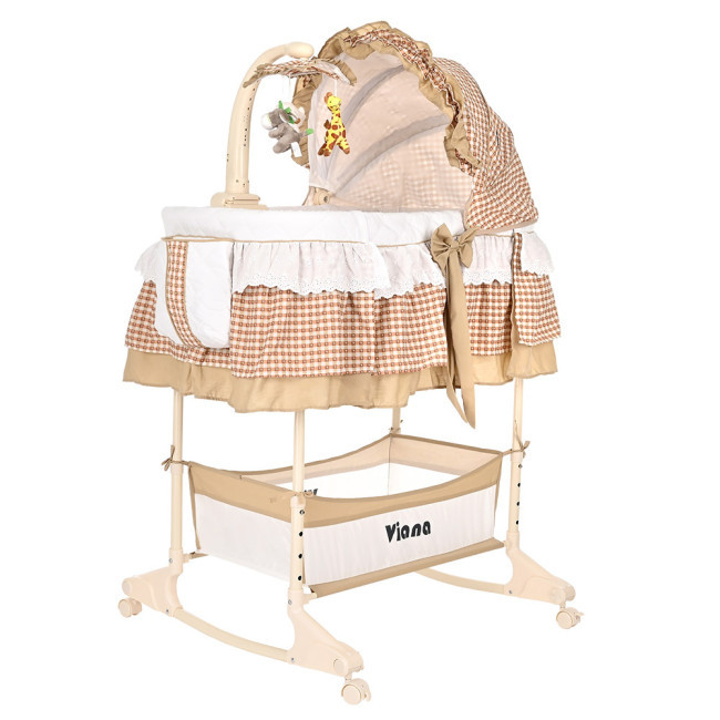 Колыбель 3 в 1 Pituso Viana на колёсах Cage Beige Бежевый YS401-CB - фото 1 - id-p200718446