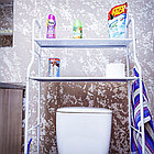 Стеллаж - полка напольная Washing machine storage rack для ванной комнаты  2 Полки Над стиральной машиной, фото 8