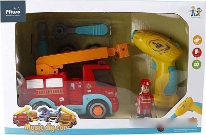 Конструктор Pituso Пожарная машина с инструментами HW20009469 - фото 1 - id-p200754994