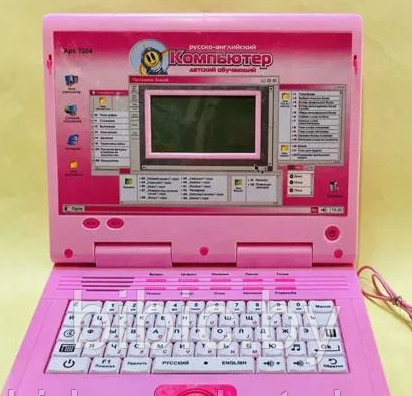 Детский компьютер ноутбук с мышкой обучающий 7004 Play Smart( Joy Toy ).2 языка, детская интерактивная игрушка - фото 2 - id-p193619800