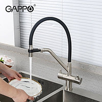Смеситель для кухни Gappo G4398-85 с подключением фильтра