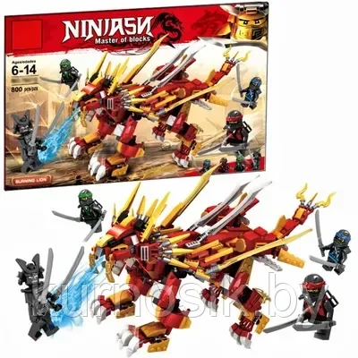 Конструктор 76012 Ninja Ниндзя с драконом, 800 деталей - фото 2 - id-p200776387