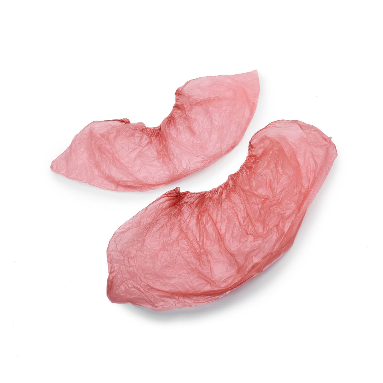 Бахилы полиэтиленовые (розовые) 100шт (50 пар) - фото 1 - id-p200787680