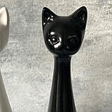 Фигура Кот высокий чёрно-белый, фото 4