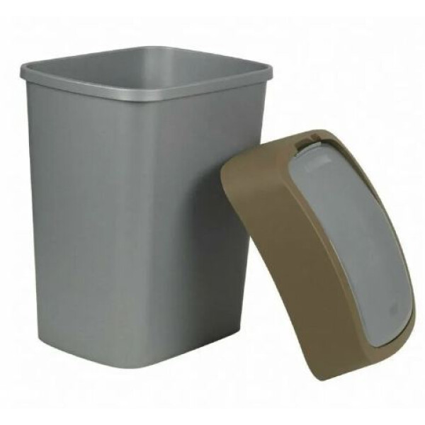 Ведро для мусора PACIFIC FLIP BIN 10 л, коричнево-серый - фото 3 - id-p173778661