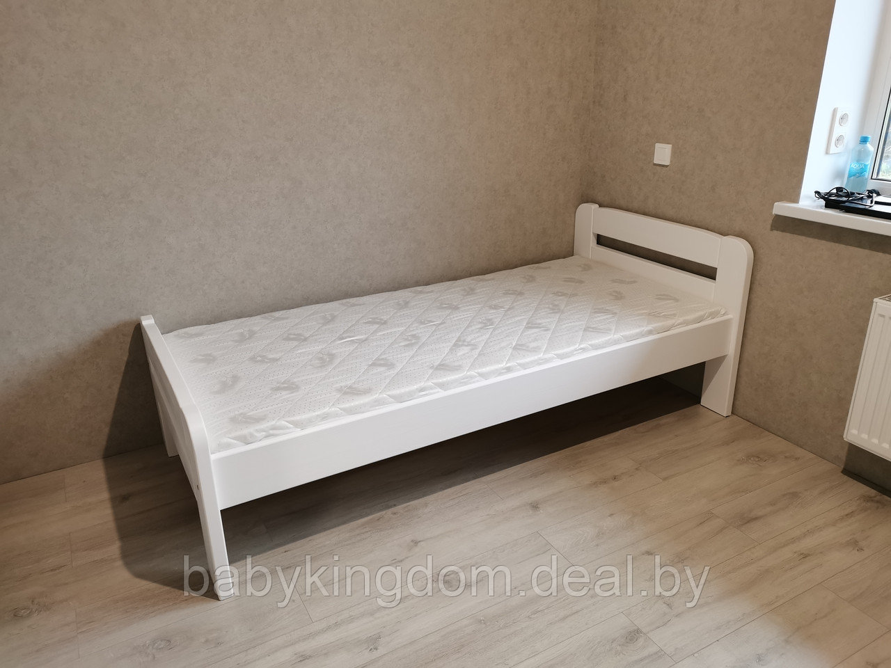 Односпальная кровать "Бодо" 90х200(белый воск) - фото 5 - id-p192980348
