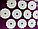 Коврик массажный акупунктурный - аппликатор Кузнецова, Ortix фиолетовый, фото 3
