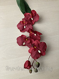 Ветка орхидеи темно-красная, L= 65см