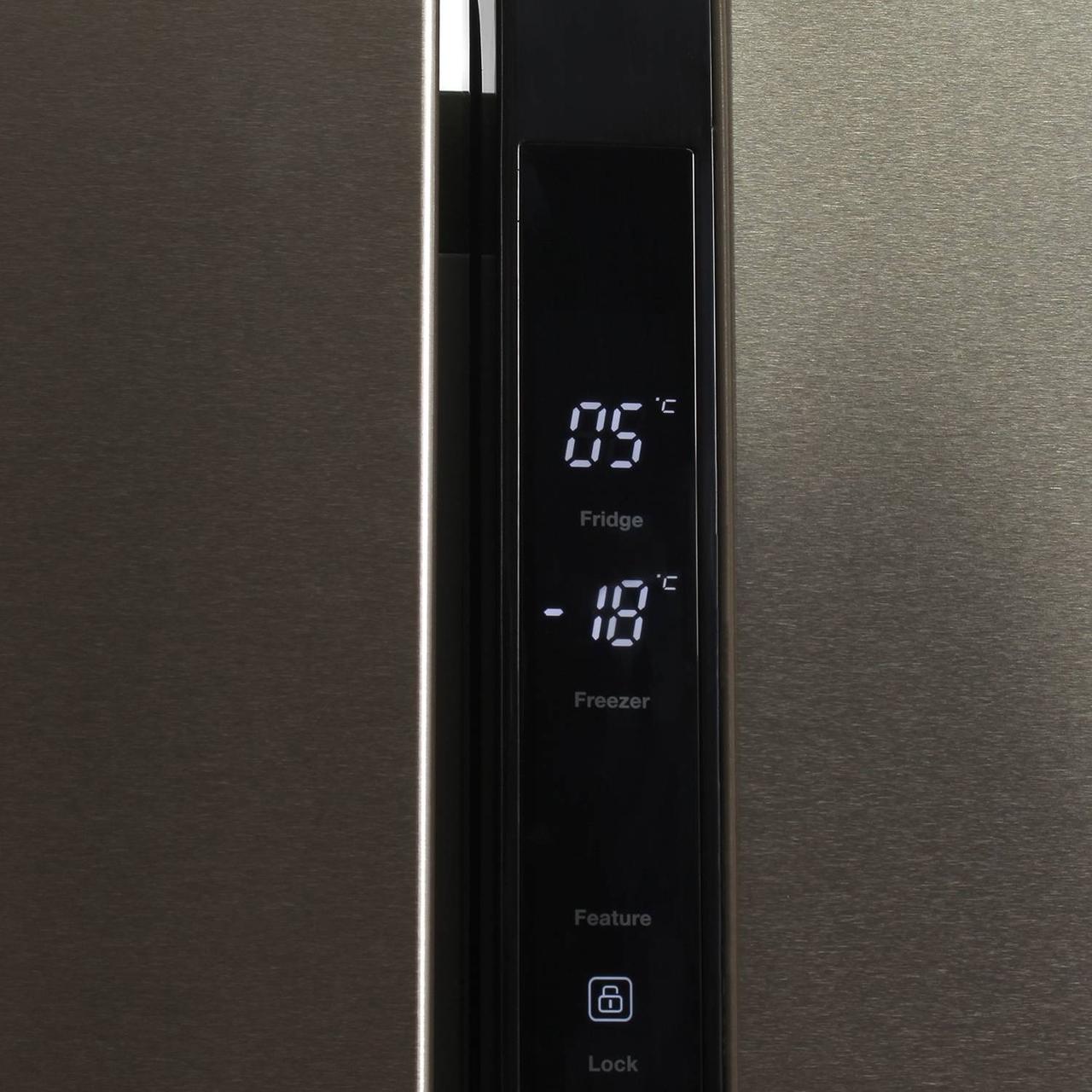 Холодильник Hyundai CS4505F (Side by Side) Нерж. сталь - фото 3 - id-p184165886