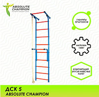 Детские спортивные комплексы Absolute Champion Шведская стенка (детский спортивный комплекс) 5 сине-красный