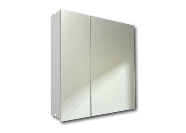 Шкаф с зеркалом для ванной Гамма 16 (белый)