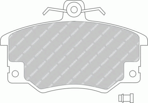 FDB370 Zigger 146 14=571309B !колодки дисковые п.\ Fiat Tempra/Tipo 1.4i-2.0i/1.9D/TD 87-96