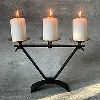 Подсвечник на три свечи Triangle, винтаж, СССР