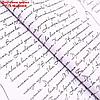 Бумага крафт, двусторонняя, розовый-письмо на белом, 0,6 х 10 м, фото 6