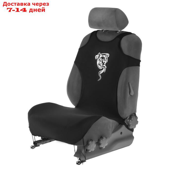 Чехол-майка "Ящерица", на переднее сиденье, хлопок - фото 1 - id-p200713208