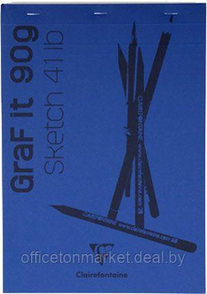 Скетчбук "Graf It", A6, 90 г/м2, 80 листов, темно-синий - фото 1 - id-p200800023