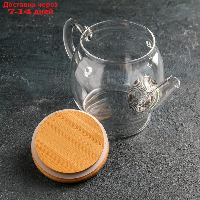 Чайник заварочный "Эко. Бабл", 800 мл, 22×12,5×15 см, с металлическим ситом - фото 2 - id-p200715424