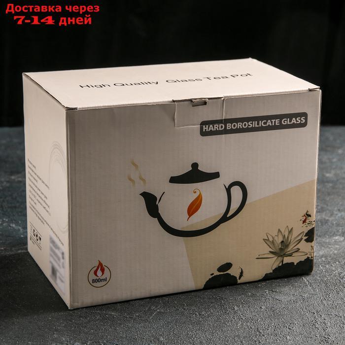 Чайник заварочный "Эко. Бабл", 800 мл, 22×12,5×15 см, с металлическим ситом - фото 3 - id-p200715424