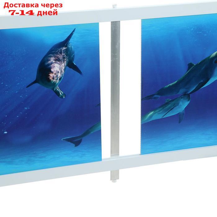 Экран под ванну "Ультра легкий АРТ" Дельфины, 168 см - фото 5 - id-p200714358