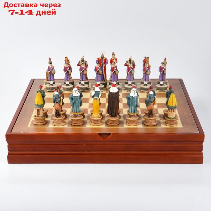 Шахматы сувенирные "Восточные" (доска 36х36х6 см, h=8 см, h=6.5 см) - фото 1 - id-p200713439